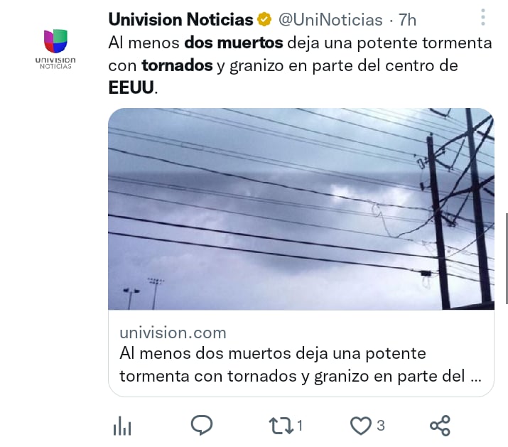 Muertos tras tornados EEUU