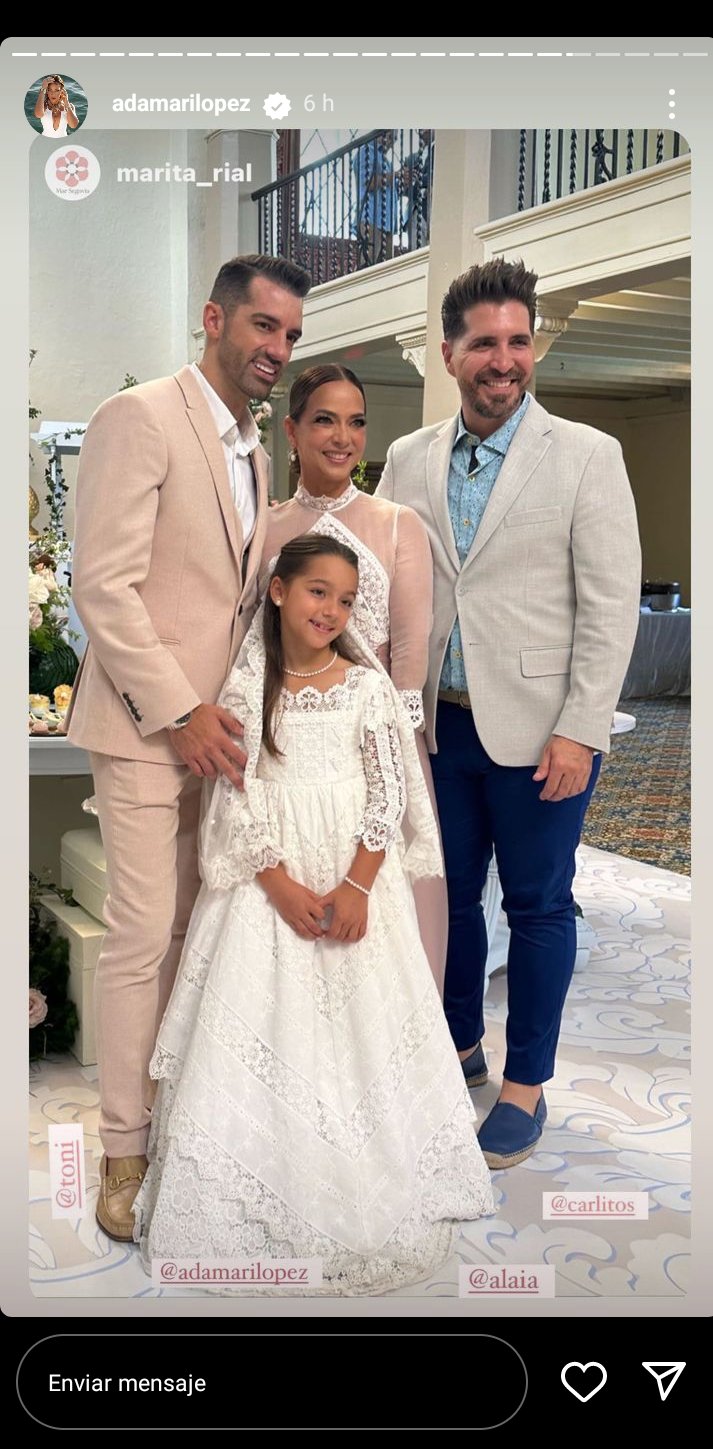Alaïa's first communion brings family togetherness again