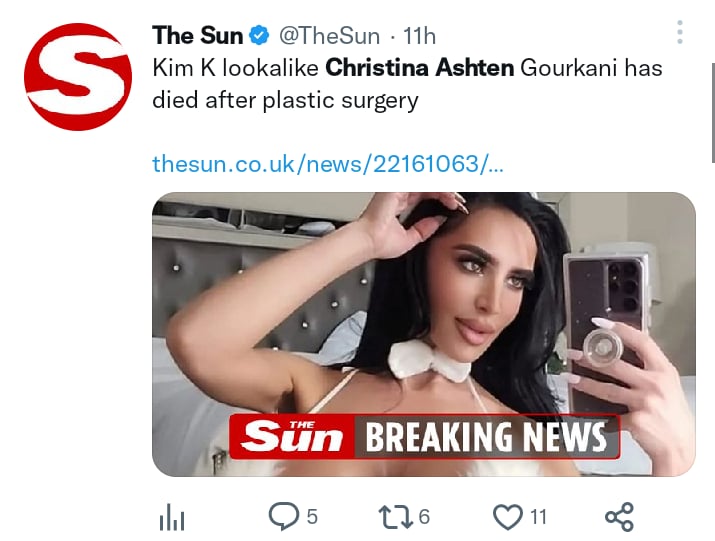 Muere influencer Christina Ashten