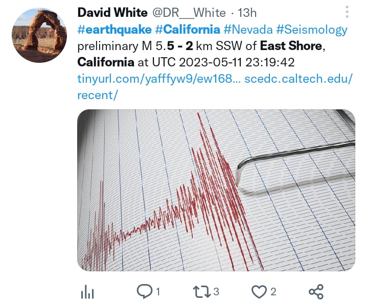 Sismo magnitud 5.2 California