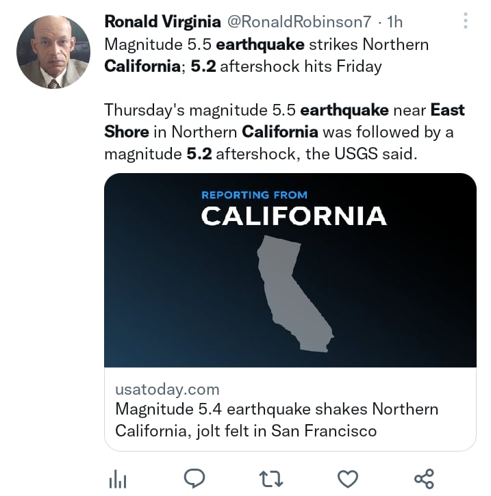 Sismo magnitud 5.2 California