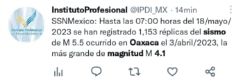 Tres sismos más sacuden el estado de Chiapas