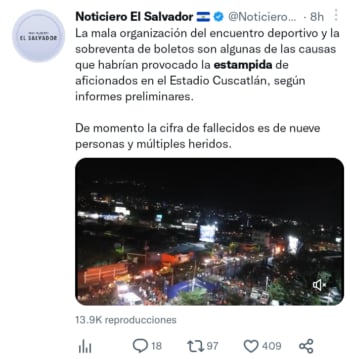 Estampida deja 9 muertos