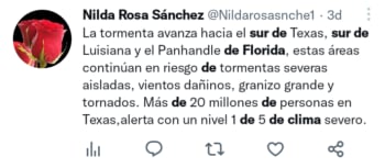 Clima severo sur Florida