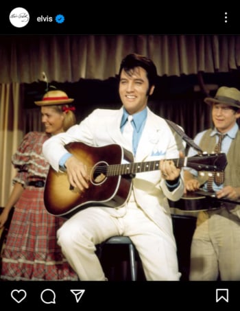 La foto del ataúd de Elvis Presley