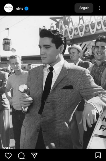 La foto del ataúd de Elvis Presley
