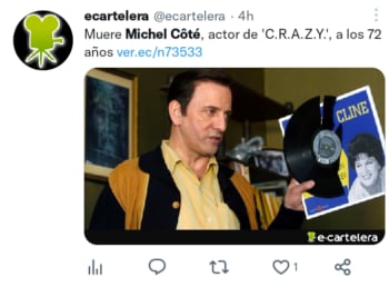 Muere actor Michel Coté