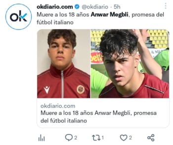Muere futbolista Anwar Megbli