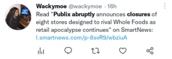 Publix anuncia cierre tiendas