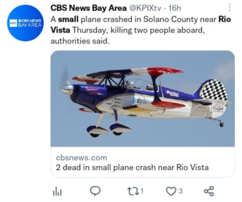 La FAA investiga el accidente aéreo que dejó saldo mortal