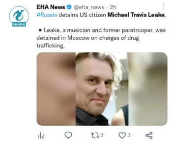 Musico estadounidense arrestado en Rusia