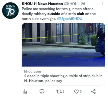 Tiroteo club en Houston