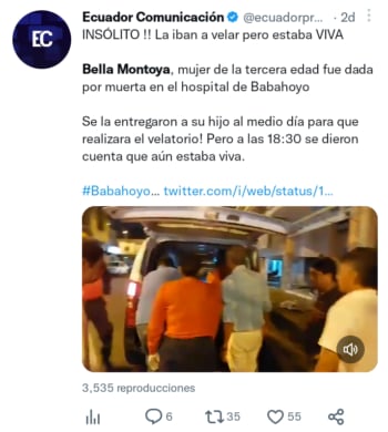 "Levanté la caja y le latía el corazón y la mano izquierda golpeaba la caja"