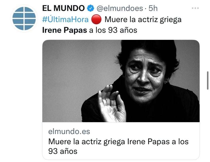 "La más grande estrella cinematográfica"