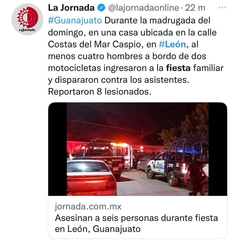 Confirman múltiples muertos en masacre en México