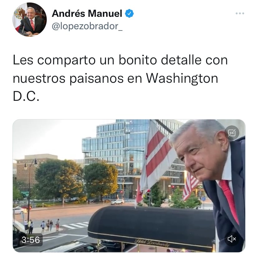 VIDEO: Así recibieron a AMLO en EEUU