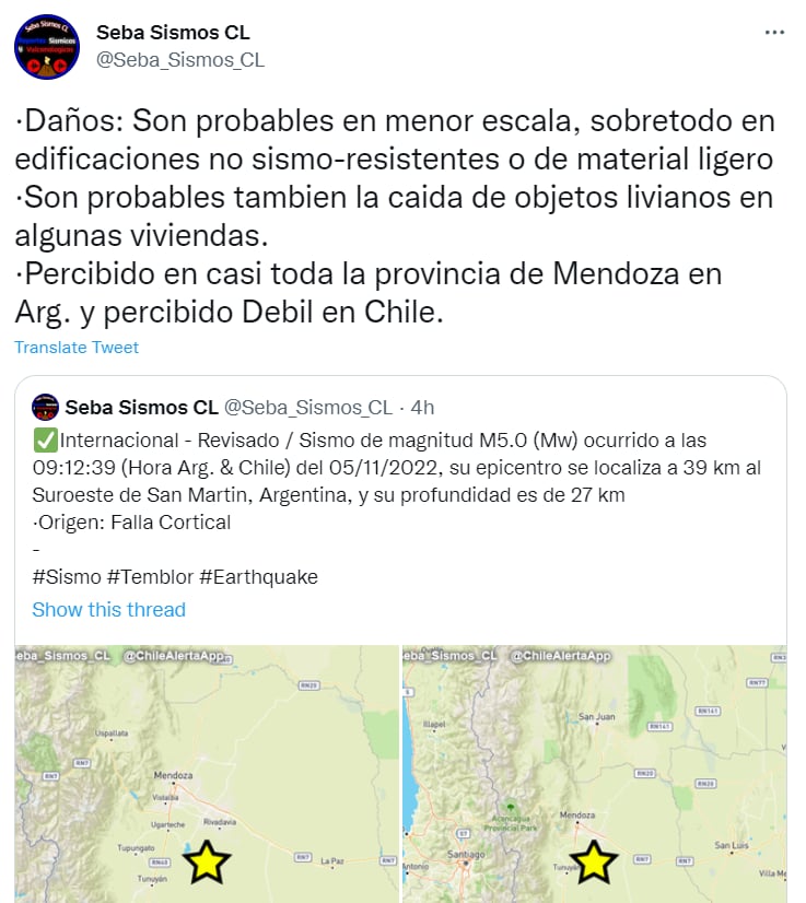 Sismo provincia Mendoza Argentina: ¿Qué medidas tomaron las autoridades?