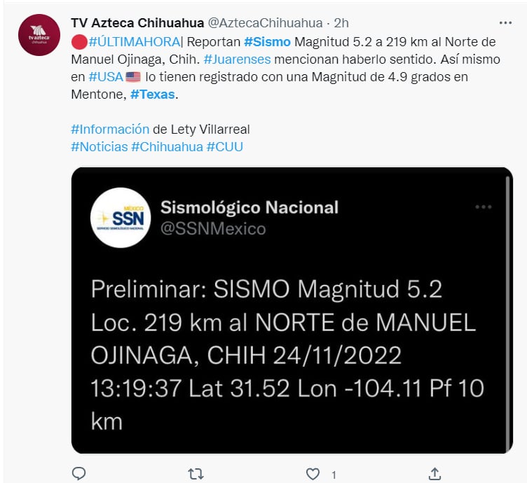 ¿Qué informó México?