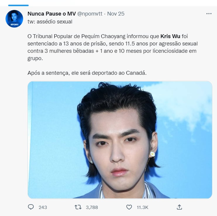 Sentenced singer Kris Wu: How much was the bail against the singer?