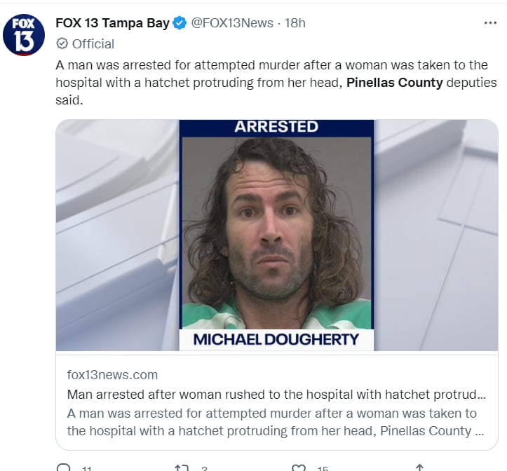 Hombre ataca Thanksgiving Florida: ¿Qué pasó con Dougherty?