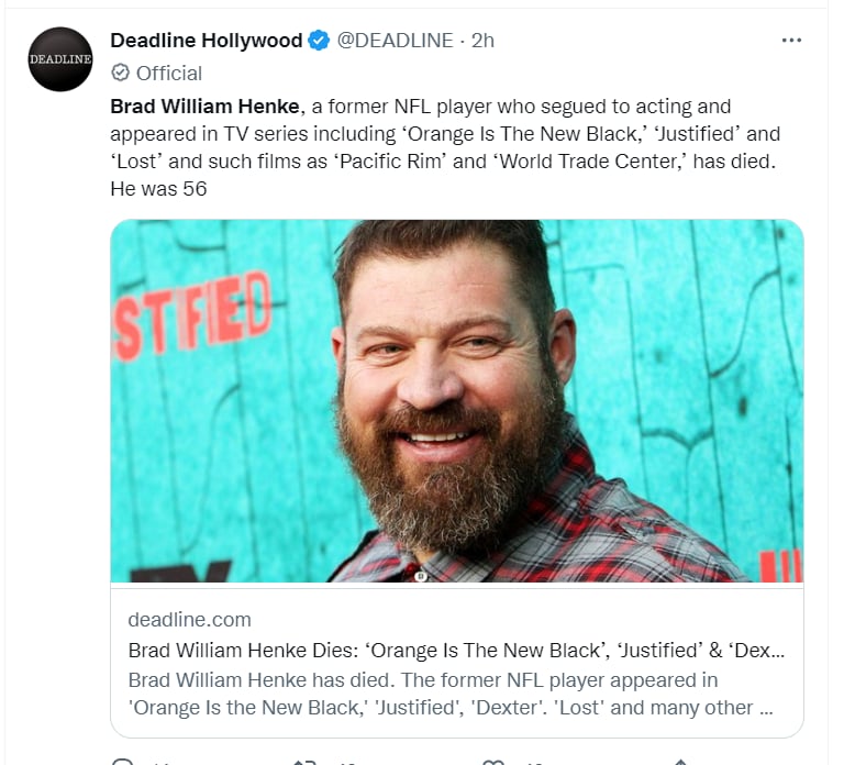 MUERE EL ACTOR DE ORANGE IS THE NEW BLACK