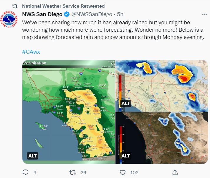 ¿Dónde se desarrolló la nevada?