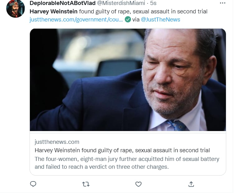 ¿Qué cargos enfrentó en contra de Weinstein?