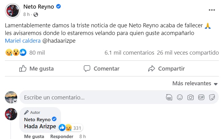 MUERE EL RAPERO NETO REYNO