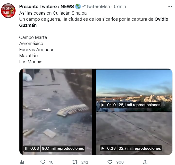 Gobierno mexicano Ovidio Guzmán: ¿Un "Culiacanazo" esperado?