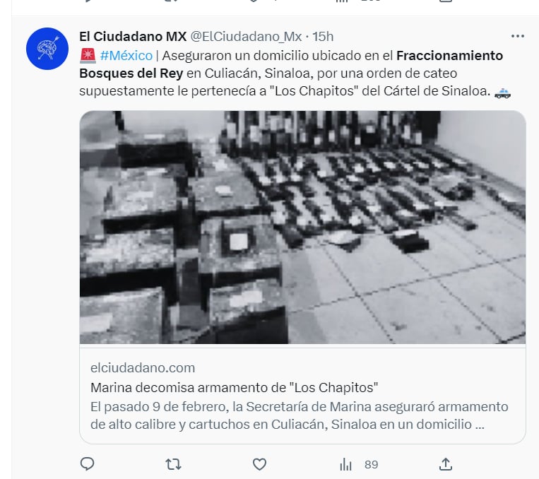 ¿Qué incluía el cargamento?