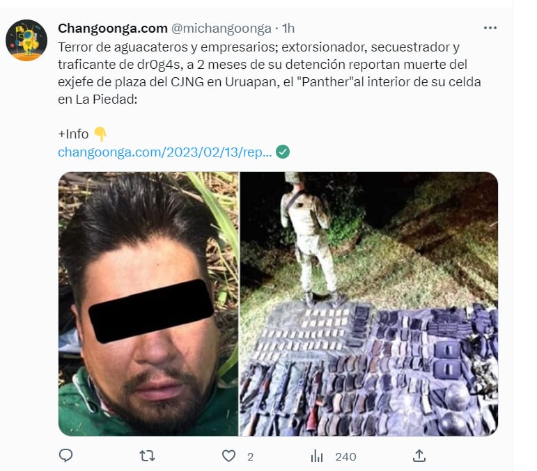 Muere líder CJNG: ¿De qué estaba siendo acusado?