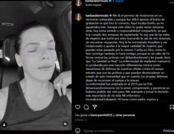 Bárbara Bermudo habla enfermedad: ¿Qué tiene la periodista?