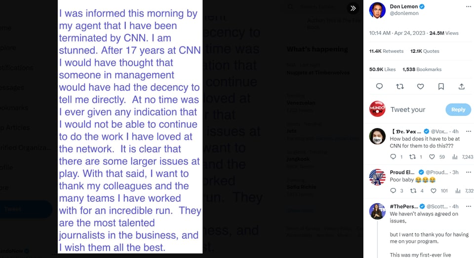 POPULAR DRIVER FIRED