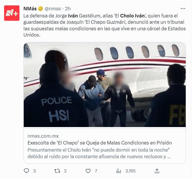 ¿Qué espera el exescolta?