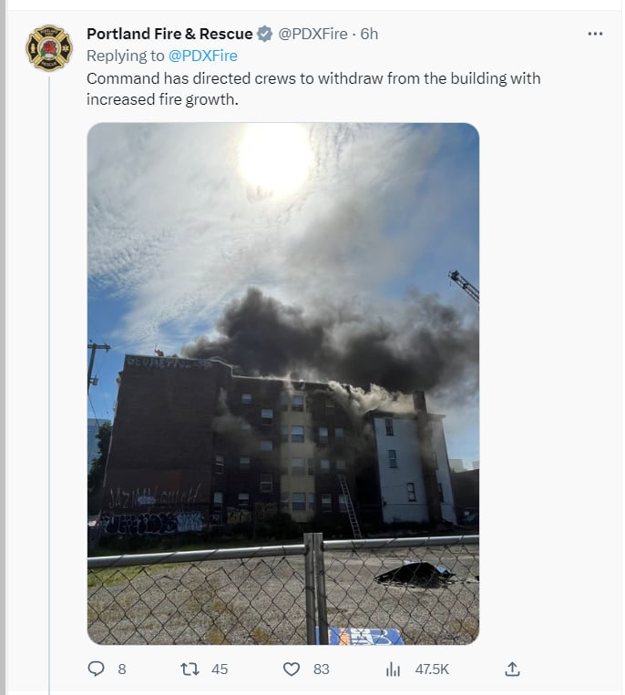 Reportan incendio masivo Portland: ¿Cómo se originó el incendio?