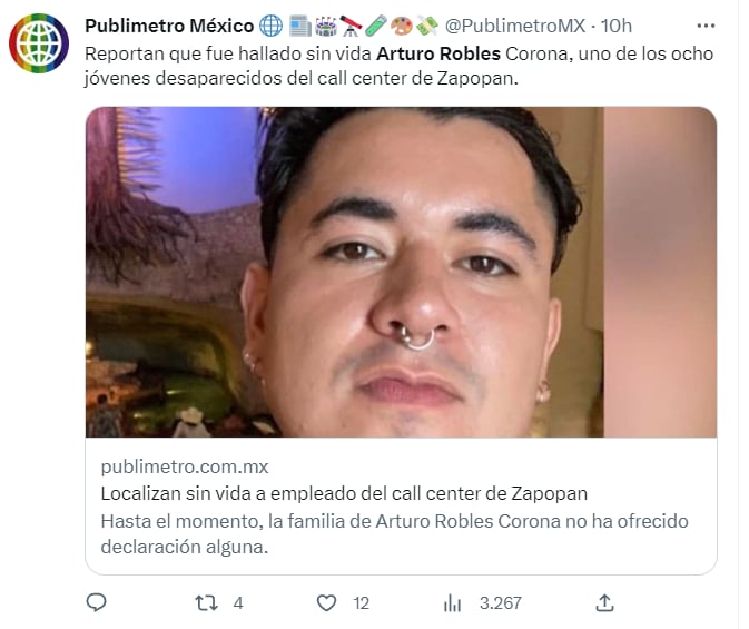 ¿La familia qué informó?
