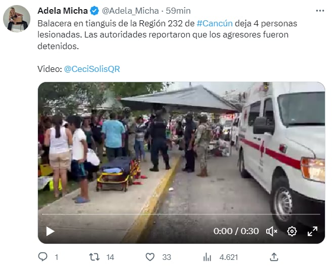 Ataque armado tianguis Cancún: ¿Qué se conoce de los heridos?