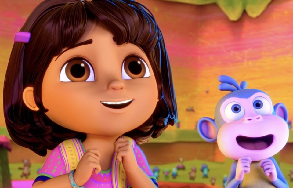 botas, zorro, mochila mochila, paramount, cortometraje, Dora y las Criaturas Fantásticas