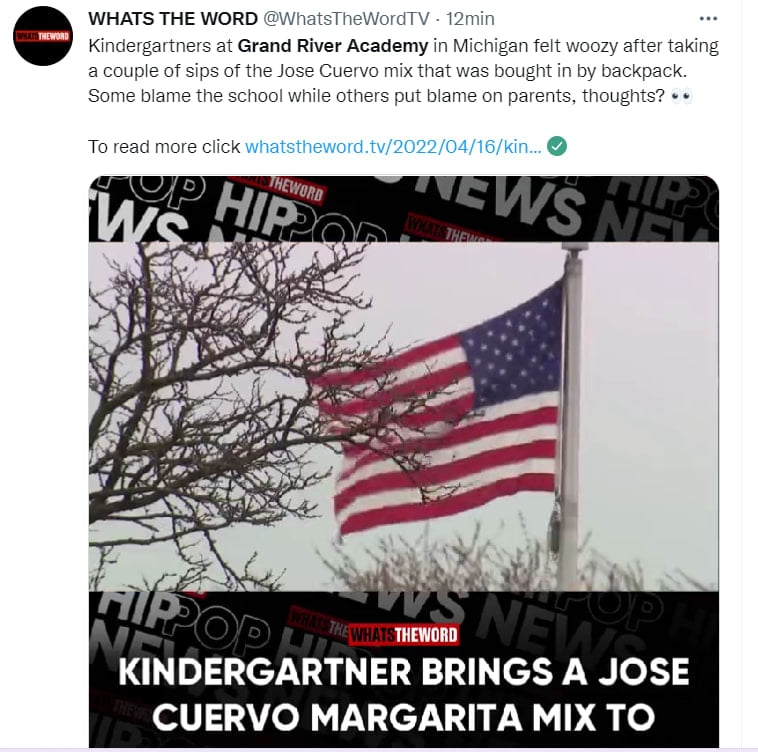 Drunk Michigan Kindergarten Minors: Mistaken for Juice?
