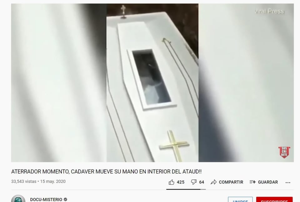 Video corpse saluting coffin: The scene is repeated