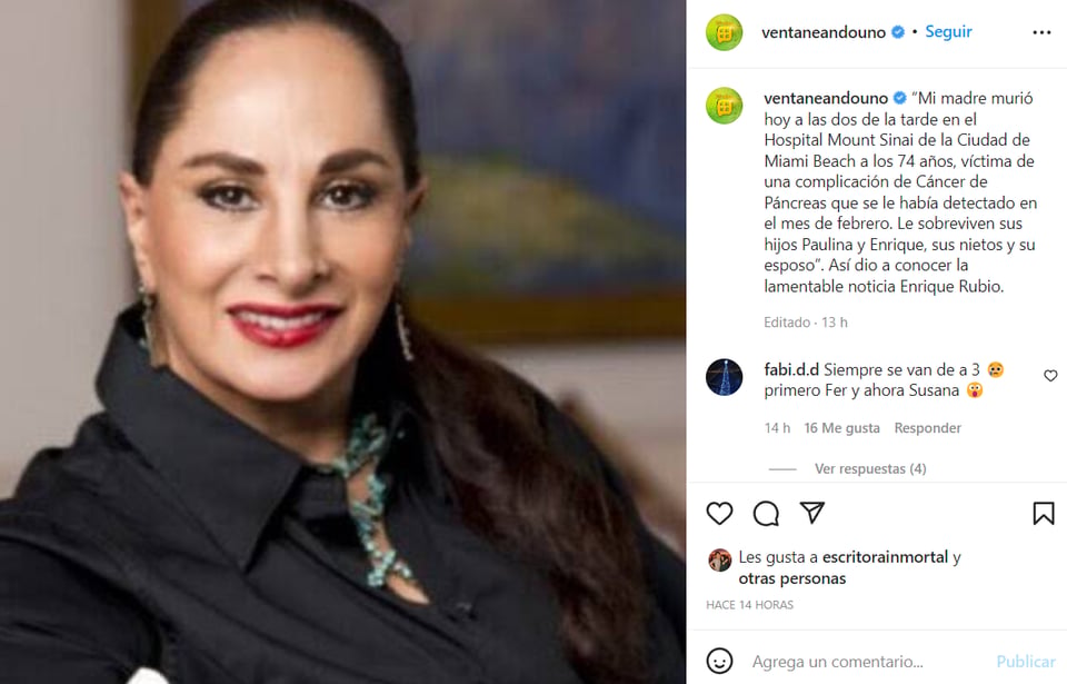 REVELAN DESEOS DE SUSANA DOSAMANTES