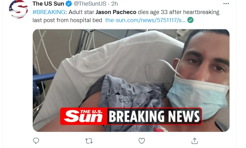 MUERE ACTOR PORNO TRAS LUCHA CONTRA ENFERMEDAD