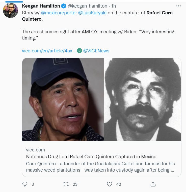 Rafael Caro Quintero: ¿Seguía operando?