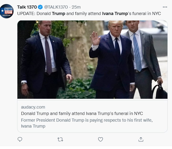 Funeral Ivana Trump: ¿Fueron buenos amigos?