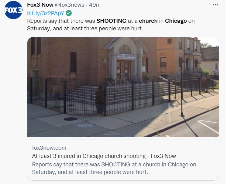 Tiroteo iglesia Chicago: ¿En medio de un funeral?
