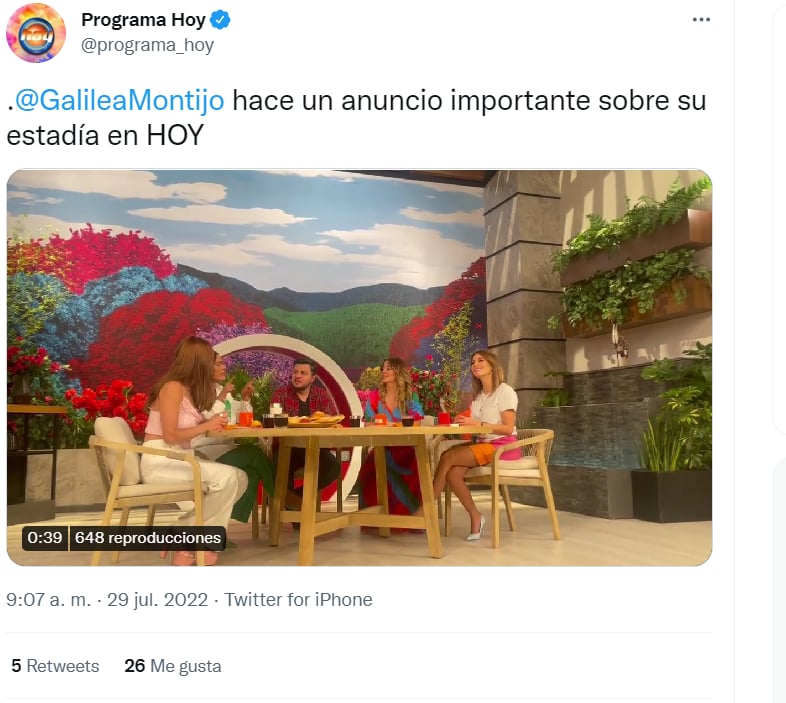 ¿Por qué se va del programa?