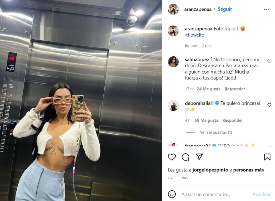 WHAT WAS THE LAST PHOTO OF THE ACTRESS?
