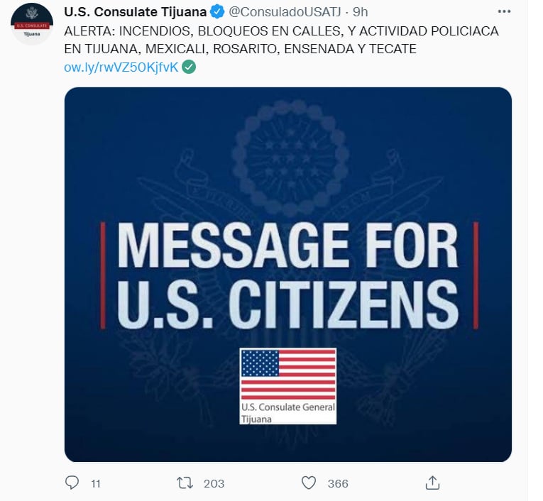 ¿Qué informó el consulado?