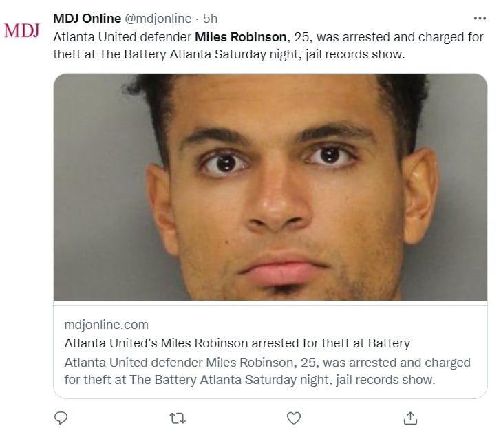 Miles Robinson arrested: What did the football team say?