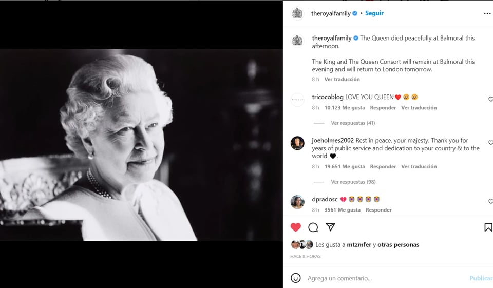 ¿CUÁNTOS AÑOS TENÍA AL MORIR LA REINA?